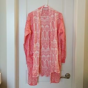 Peach and Cream Cardigan